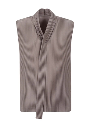 Homme Plissé Issey Miyake Turbine pleated twist T-shirt - Neutrals