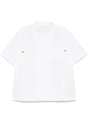 sacai panelled shirt - White