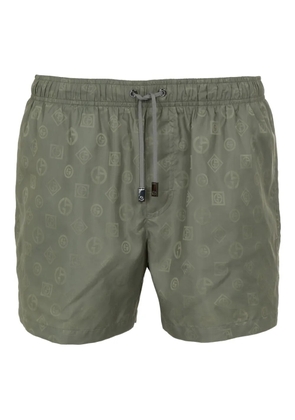 Giorgio Armani logo-print drawstring shorts - Green