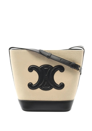 Celine Pre-Owned 2010s small Triomphe bucket bag - Neutrals