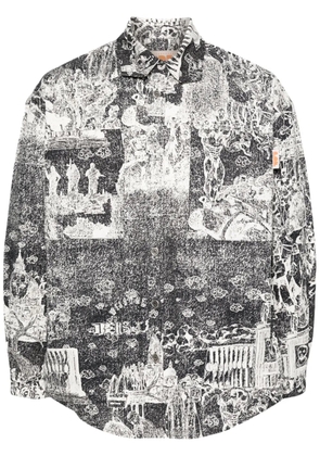 PDF AGW graphic-print shirt - Black