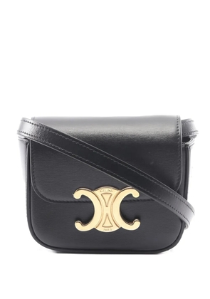 Celine Pre-Owned 00s mini Claude Triomphe-detail cross-body bag - Black