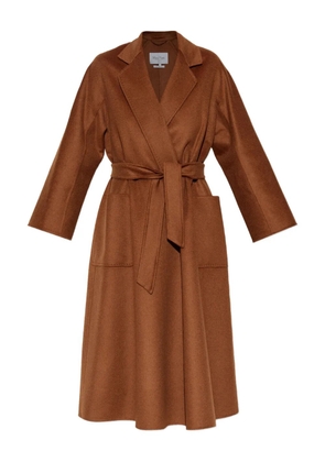 Max Mara Ludmilla belted wide-sleeve coat - Brown