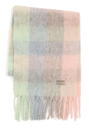 Bimba y Lola checked brushed scarf - Pink