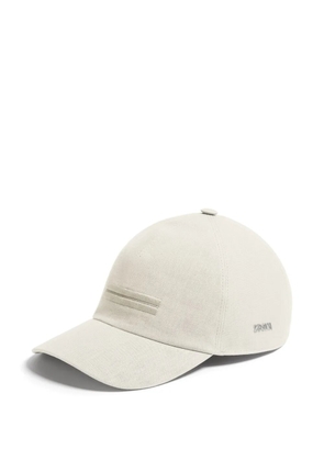 Zegna Oasi Lino baseball cap - White