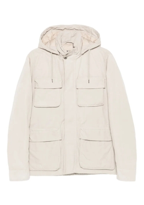 Herno hooded pocket jacket - Neutrals
