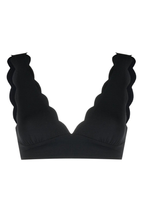 Marysia Santa Clara scallop-hem bikini top - Black