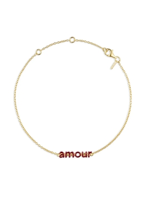 Design letters lettering-detail bracelet - Gold