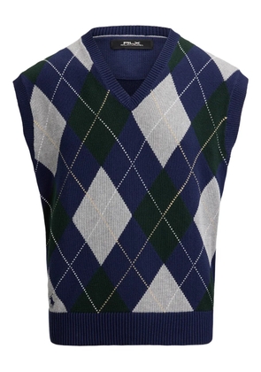RLX Ralph Lauren argyle polo vest - Blue