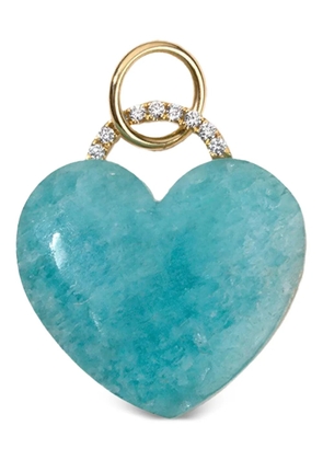 DEVON WOODHILL Rock Solid Heart amazonite and diamond pendant - Gold