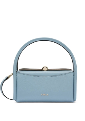 Furla tubular strap boston tote bag - Blue