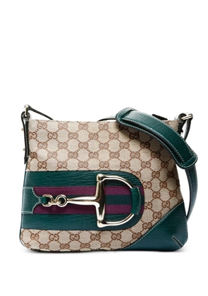 Gucci Pre-Owned 2000-2015 Horsebit GG-motif cross body bag - Neutrals