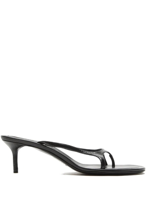 Acne Studios leather heeled sandals - Black