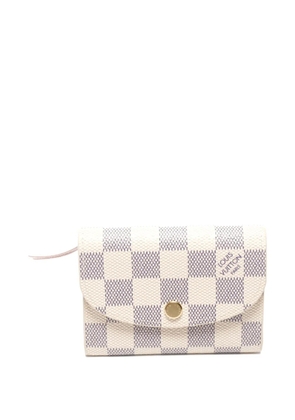 Louis Vuitton Pre-Owned 2021-2025 Rosalie Damier Azur coin wallet - Neutrals