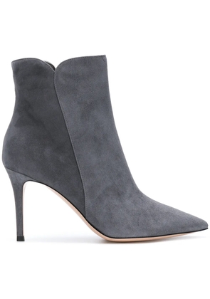 Gianvito Rossi Levy 85mm suede ankle boots - Grey