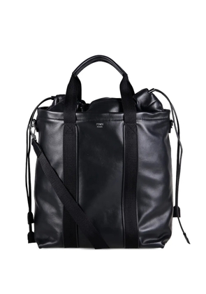 FENDI Flux drawstring-closure tote bag - Black