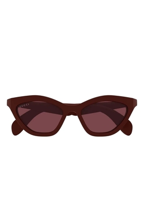 Gucci Eyewear cat-eye frame sunglasses - Brown