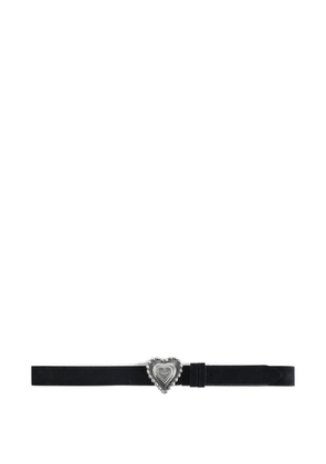 Zadig&Voltaire Santa Fe heart-buckle belt - Black