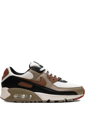 Nike Air Max 90 'Phantom/Black/Fire Red/Light British Tan' sneakers - Brown