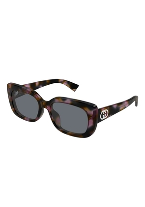 Gucci Eyewear havana logo sunglasses - Brown