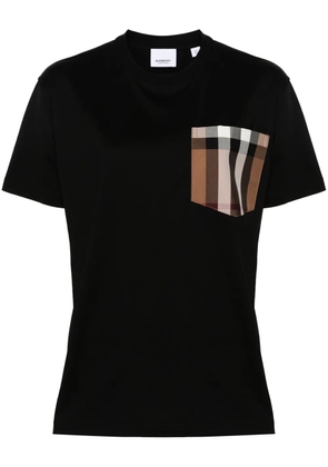 Burberry Carrick Burberry-check T-shirt - Black