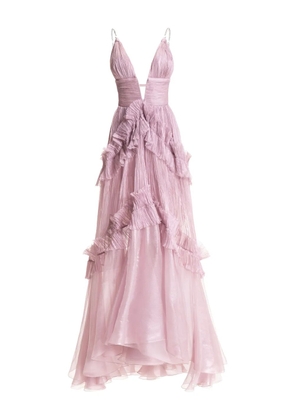 Maria Lucia Hohan Yarinna ruffled asymmetrical dress - Pink