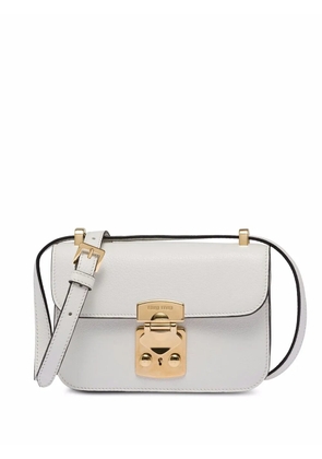 Miu Miu Madras leather shoulder bag - White
