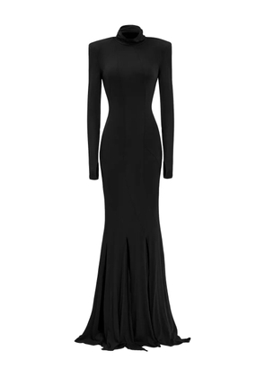 Lika high-neck maxi dress - Black
