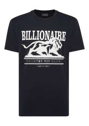 Billionaire logo-print round-neck T-shirt - Blue