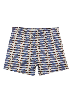 Osklen Aquaone Flex Cardume fish-print swim shorts - Neutrals