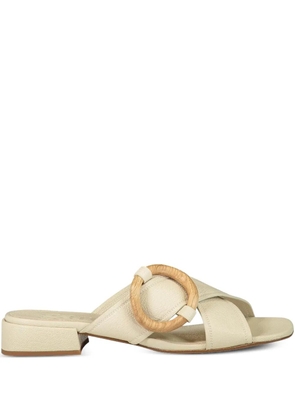 Pedro Garcia Edem circle-detail sandals - Neutrals