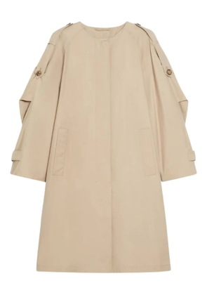 Max Mara collarless trench coat - Brown