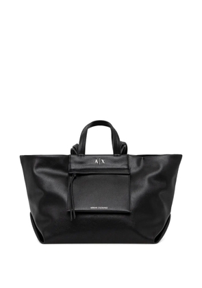 Armani Exchange snap-button-fastening tote bag - Black