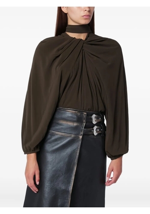 Namacheko long sleeve twisted top - Brown