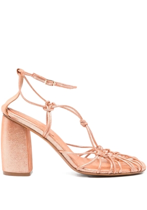 Forte Forte knot-detail heeled sandals - Pink