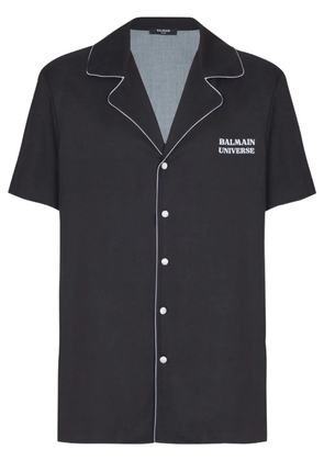 Balmain Planet-print shirt - Black