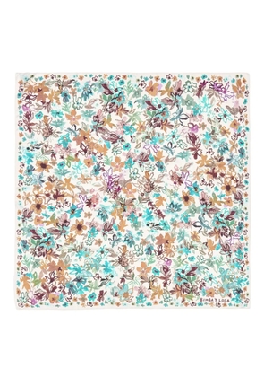 Bimba y Lola floral scarf - White