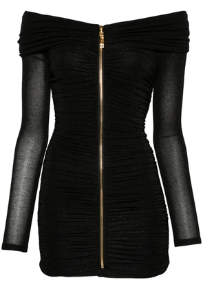 Elisabetta Franchi lurex mini dress - Black
