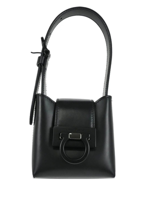 Prada Pre-Owned 2010s Gancini leather shoulder bag - Black