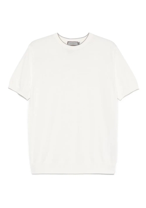 Canali fine-knit T-shirt - White