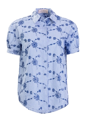 Silvia Tcherassi Ileana embroidered-floral blouse - Blue