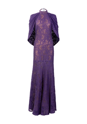 Silvia Tcherassi Salvina lace maxi dress - Purple
