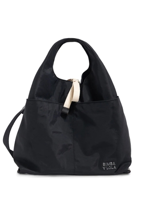 Bimba y Lola medium leather tote bag - Black