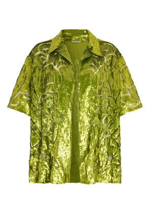 Valentino Garavani sequin shirt - Green