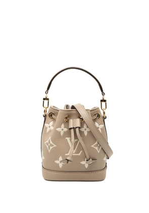 Louis Vuitton Pre-Owned 2021-2025 Bicolor Monogram Empreinte Nano Noe bucket bag - Brown