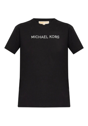 Michael Michael Kors beaded-logo T-shirt - Black
