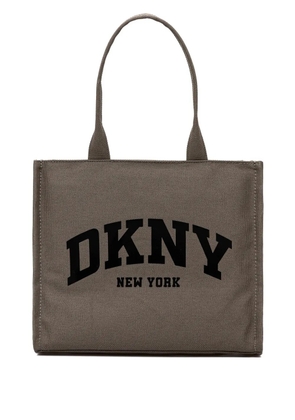 DKNY logo-print tote bag - Brown