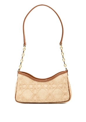 Christian Dior Pre-Owned 2023 Mini Raffia Macrocannage 30 Montaigne Avenue Hobo shoulder bag - Brown