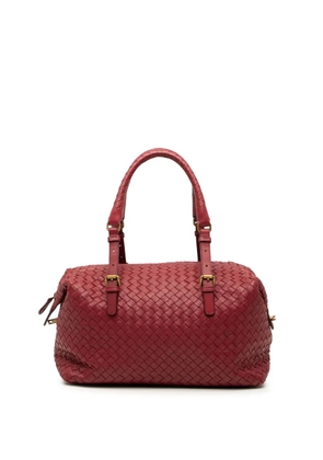 Bottega Veneta Pre-Owned 2012-2025 Nappa Intrecciato boston bag - Red