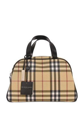 Burberry Pre-Owned 1990s-2000s check-pattern handbag - Neutrals